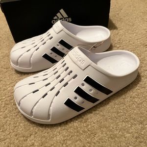 Adidas Adilette Clogs Womens 9 (Mens 8)